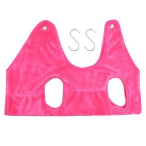 Bouledogue Avenue Pink / L Dog Cat Hammock Helper Soft Flannel Pet Grooming Hammocks Restraint Bag Harness for Nail Clip Trimming Bathing with 2 Hook