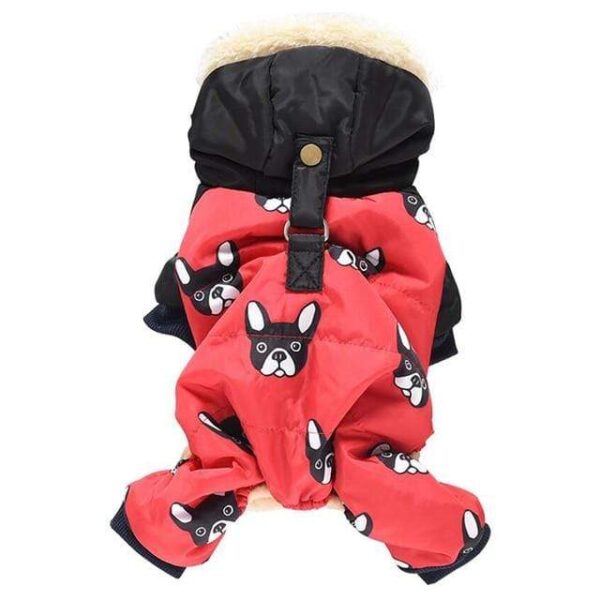 Bouledogue Avenue Pour Bouli Rouge / XL Doudoune 4 membres motif Bouledogue