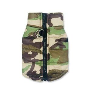 Bouledogue Avenue Pour Bouli Camouflage - Forêt / L Doudoune sans manches Waterproof - 11 coloris