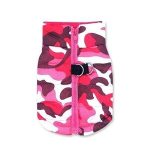 Bouledogue Avenue Pour Bouli Camouflage - Fuschia / L Doudoune sans manches Waterproof - 11 coloris