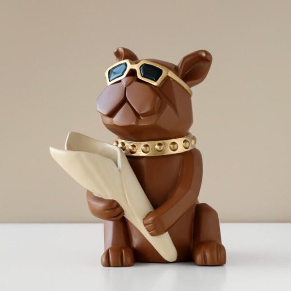 Bouledogue Avenue Pour Humains Marron Figurine Bouledogue Français