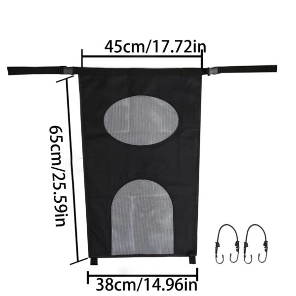 Filet de Sécurité bouledogue pour Voiture black