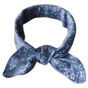Bouledogue Avenue Pour Bouli Bleu à Fleurs Foulards en Coton pour Bouledogues