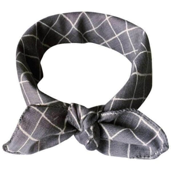Bouledogue Avenue Pour Bouli Gris à Carreaux Foulards en Coton pour Bouledogues