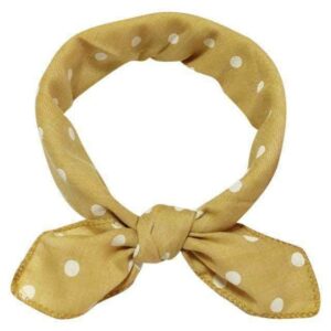 Bouledogue Avenue Pour Bouli Jaune à Pois Foulards en Coton pour Bouledogues