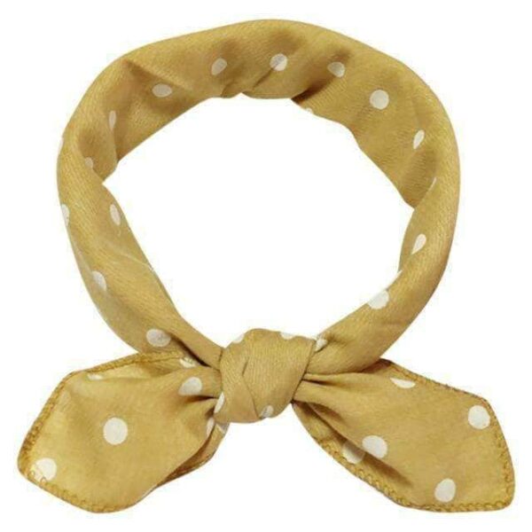 Bouledogue Avenue Pour Bouli Jaune à Pois Foulards en Coton pour Bouledogues