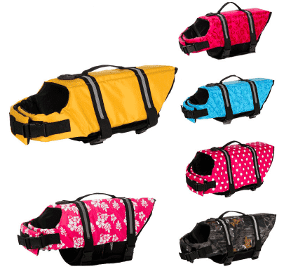 Bouledogue Avenue Gilet de sauvetage pour chien - 11 couleurs