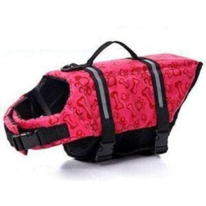 Bouledogue Avenue Rouge Os / XXS Gilet de sauvetage pour chien - 11 couleurs