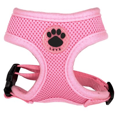 Bouledogue Avenue Pour Bouli Rose / XS Harnais Respirant Souple - Patte de Chien