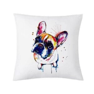 Bouledogue Avenue Pour Humains 45 x 45 cm / 1 Housse de coussin - Bouledogue Français