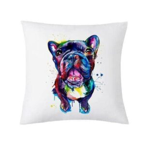 Bouledogue Avenue Pour Humains 45 x 45 cm / 2 Housse de coussin - Bouledogue Français