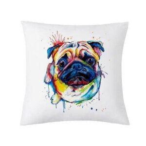 Bouledogue Avenue Pour Humains 45 x 45 cm / 5 Housse de coussin - Bouledogue Français