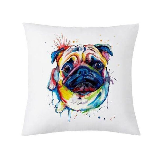 Bouledogue Avenue Pour Humains 45 x 45 cm / 5 Housse de coussin - Bouledogue Français