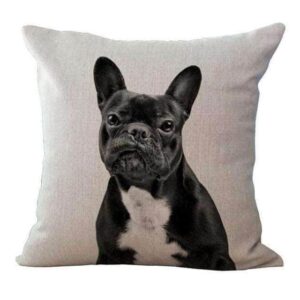 Bouledogue Avenue Pour Humains Housse de coussin - Bouledogue Français