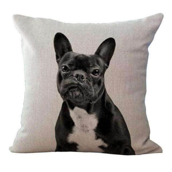 Bouledogue Avenue Pour Humains Housse de coussin - Bouledogue Français