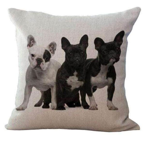 Bouledogue Avenue Pour Humains Housse de coussin - Bouledogue Français