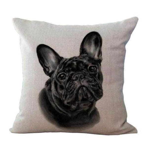 Bouledogue Avenue Pour Humains Housse de coussin - Bouledogue Français