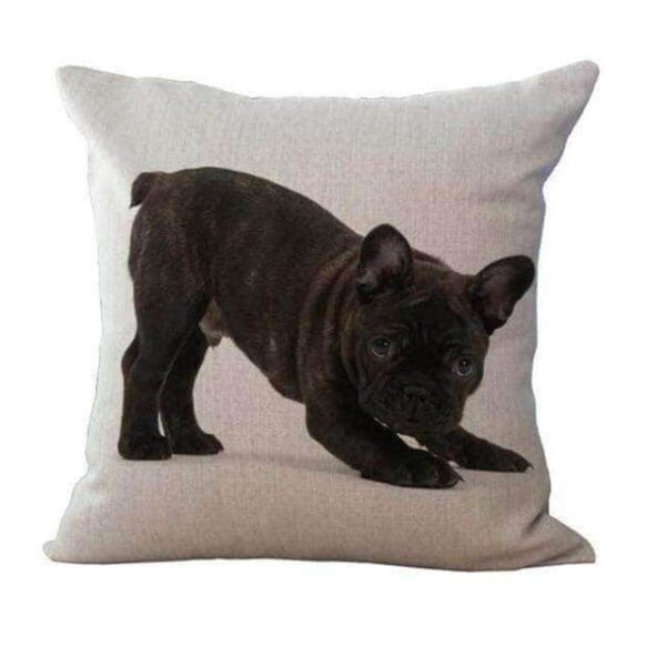Bouledogue Avenue Pour Humains Housse de coussin - Bouledogue Français