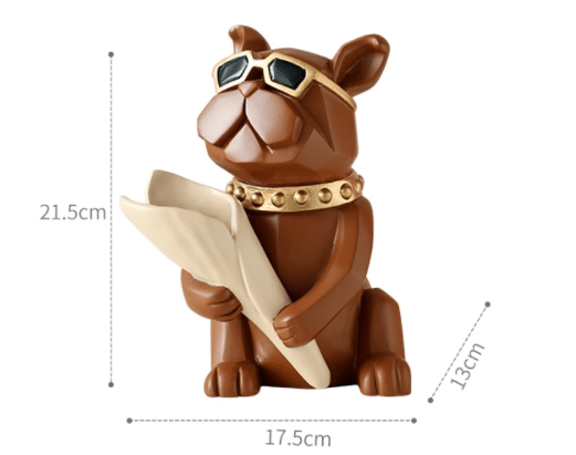 Taille statue bouledogue