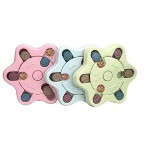 Bouledogue Avenue Pour Bouli Hexagonal 1 pièce / Rose Jouet Puzzle Distributeur De Nourriture Antidérapant