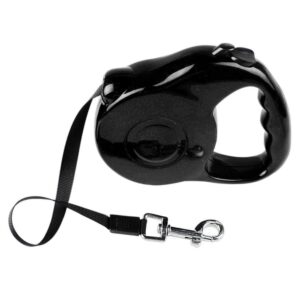 Bouledogue Avenue Pour Bouli Noir / 5 Mètres / 15KG Laisse Rétractable à Extension
