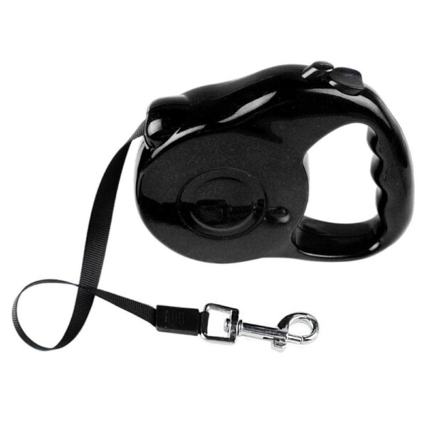 Bouledogue Avenue Pour Bouli Noir / 5 Mètres / 15KG Laisse Rétractable à Extension