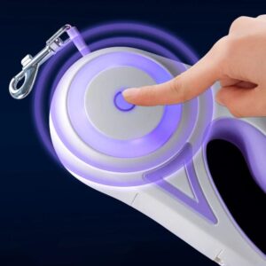 Laisse Rétractable Automatique avec LED – Promenades Sécurisées pour Bouledogue Français Dog Supplies