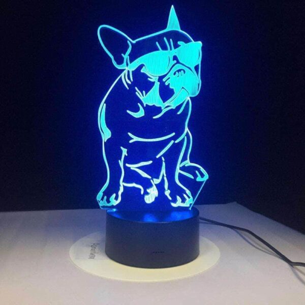 Bouledogue Avenue Pour Humains Lampe LED - Lunettes de soleil