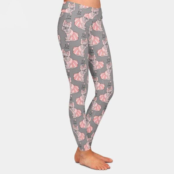 Bouledogue Avenue Leggings Femme Décor Bouledogue Français