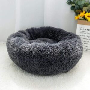 Bouledogue Avenue Dark Gray / Diameter 60cm / SPAIN Lit Pouf en Peluche