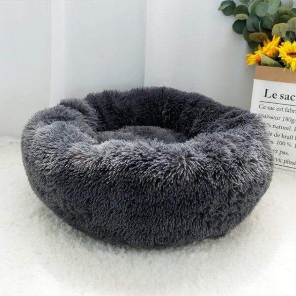 Bouledogue Avenue Dark Gray / Diameter 60cm / SPAIN Lit Pouf en Peluche