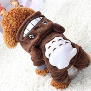 Bouledogue Avenue Pour Bouli Marron / L Manteau à Capuche  - Petit Monstre