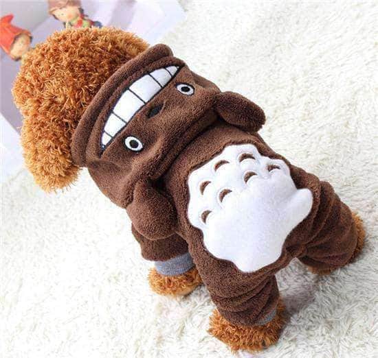 Bouledogue Avenue Pour Bouli Marron / L Manteau à Capuche - Petit Monstre