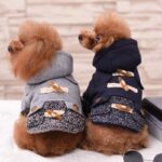 Bouledogue Avenue Manteau "Boutons" à Capuche pour chien