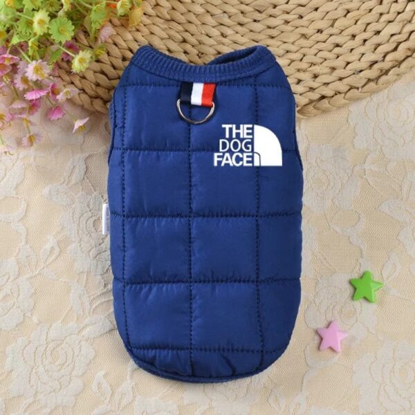 Manteau d'Hiver Tendance pour Bouledogue Français – Vêtement Chaud the dog face Bleu / XS