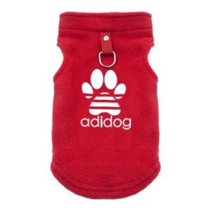 Manteau en Polaire Adidog pour Bouledogue Français – Pull Chaud et Confortable pour Hiver Dog Apparel 10 / S