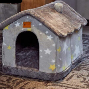 Bouledogue Avenue Pour Bouli Gris (motif etoile) / L / China Niche d'intérieur toute douce - 4 designs