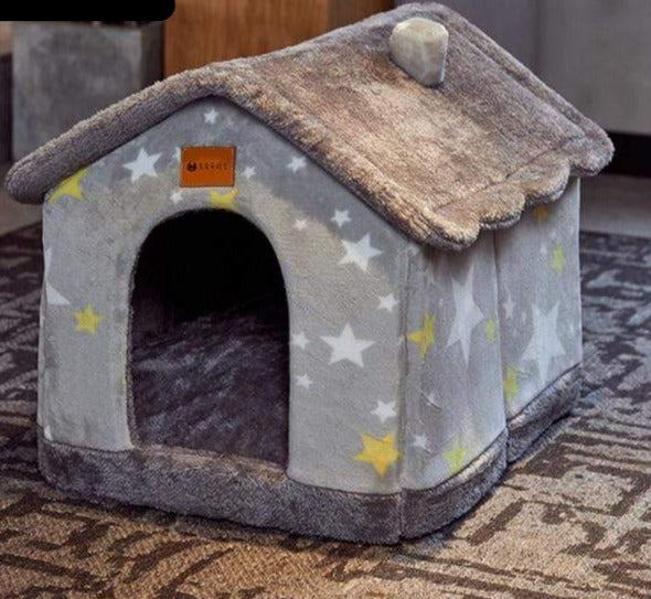 Bouledogue Avenue Pour Bouli Gris (motif etoile) / L / China Niche d'intérieur toute douce - 4 designs