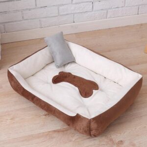 Bouledogue Avenue Pour Bouli Beige / 45X30X15CM Panier en Velours tout confort