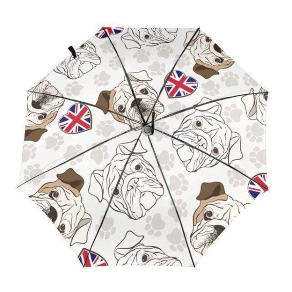 Bouledogue Avenue Inside Print 4 Parapluie Décor Bouledogue