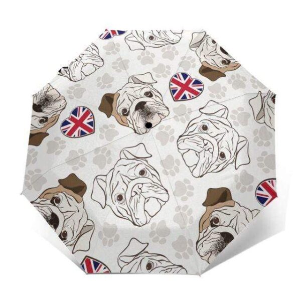 Bouledogue Avenue Outer Print 4 Parapluie Décor Bouledogue