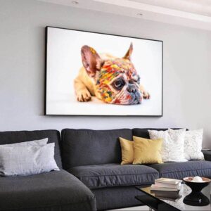 Bouledogue Avenue Pour Humains Peinture - Bouledogue français
