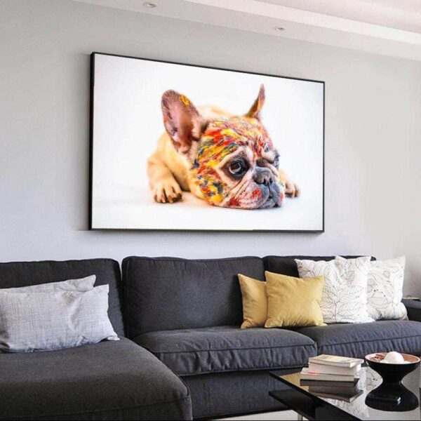 Bouledogue Avenue Pour Humains Peinture - Bouledogue français
