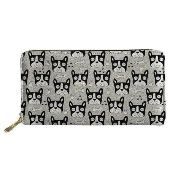 Bouledogue Avenue Pour Humains L4768Z21 Porte-monnaie - Bouledogue français