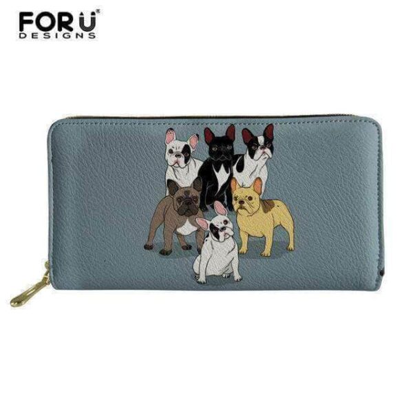 Bouledogue Avenue Pour Humains Z4231Z21 Porte-monnaie - Bouledogue français