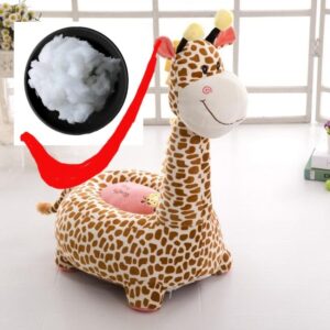 Bouledogue Avenue A-Petite-girafe bourrée de coton Pouf Rigolo pour Chien