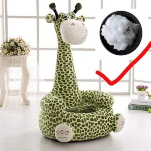 Bouledogue Avenue E-Grande-girafe bourrée de coton Pouf Rigolo pour Chien