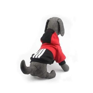 Bouledogue Avenue Pour Bouli Red / L Pull à Capuche Trois Bandes
