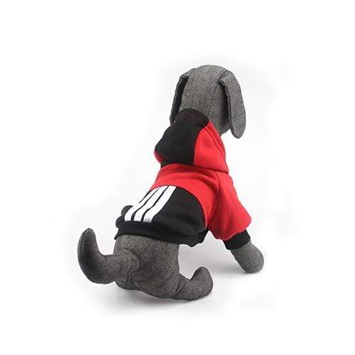 Bouledogue Avenue Pour Bouli Red / L Pull à Capuche Trois Bandes