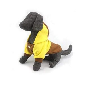 Bouledogue Avenue Pour Bouli Yellow / L Pull à Capuche Trois Bandes